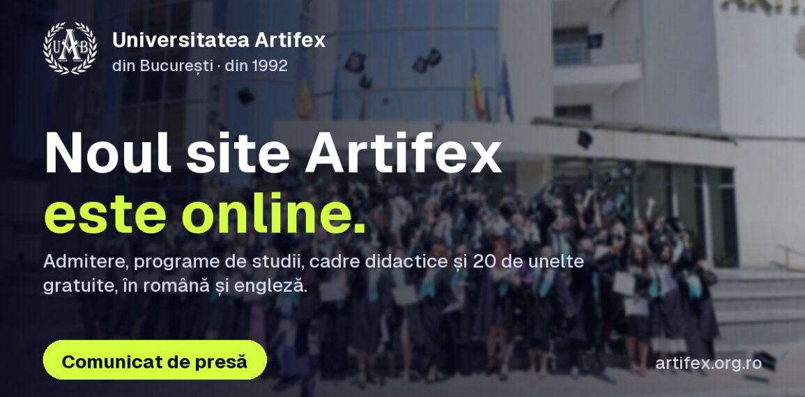 Universitatea ARTIFEX din București – noul website oficial este online